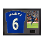 Phil Jagielka Signed Everton Shirt Classic Frame