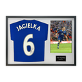 Phil Jagielka Signed Everton Shirt Classic Frame
