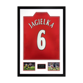 Phil Jagielka Signed Sheffield United Shirt Premium Frame
