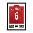 Phil Jagielka Signed Sheffield United Shirt Premium Frame