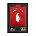Phil Jagielka Signed Sheffield United Shirt Premium Frame