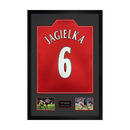 Phil Jagielka Signed Sheffield United Shirt Premium Frame