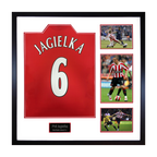 Phil Jagielka Signed Sheffield United Shirt Elite Frame