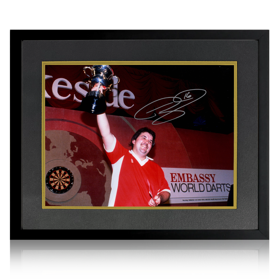 Phil Taylor Signed Image Deluxe Mount Frame