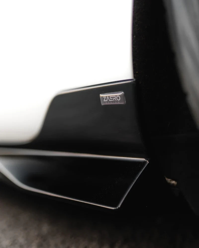 VW GOLF R & GOLF GTI MK7 / MK7.5 EVO-1 GLOSS BLACK SIDE SKIRTS BY ZAERO (2014-2020)