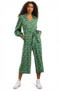 Louche Oski-Cat-Camo Print Long Sleeve Jumpsuit