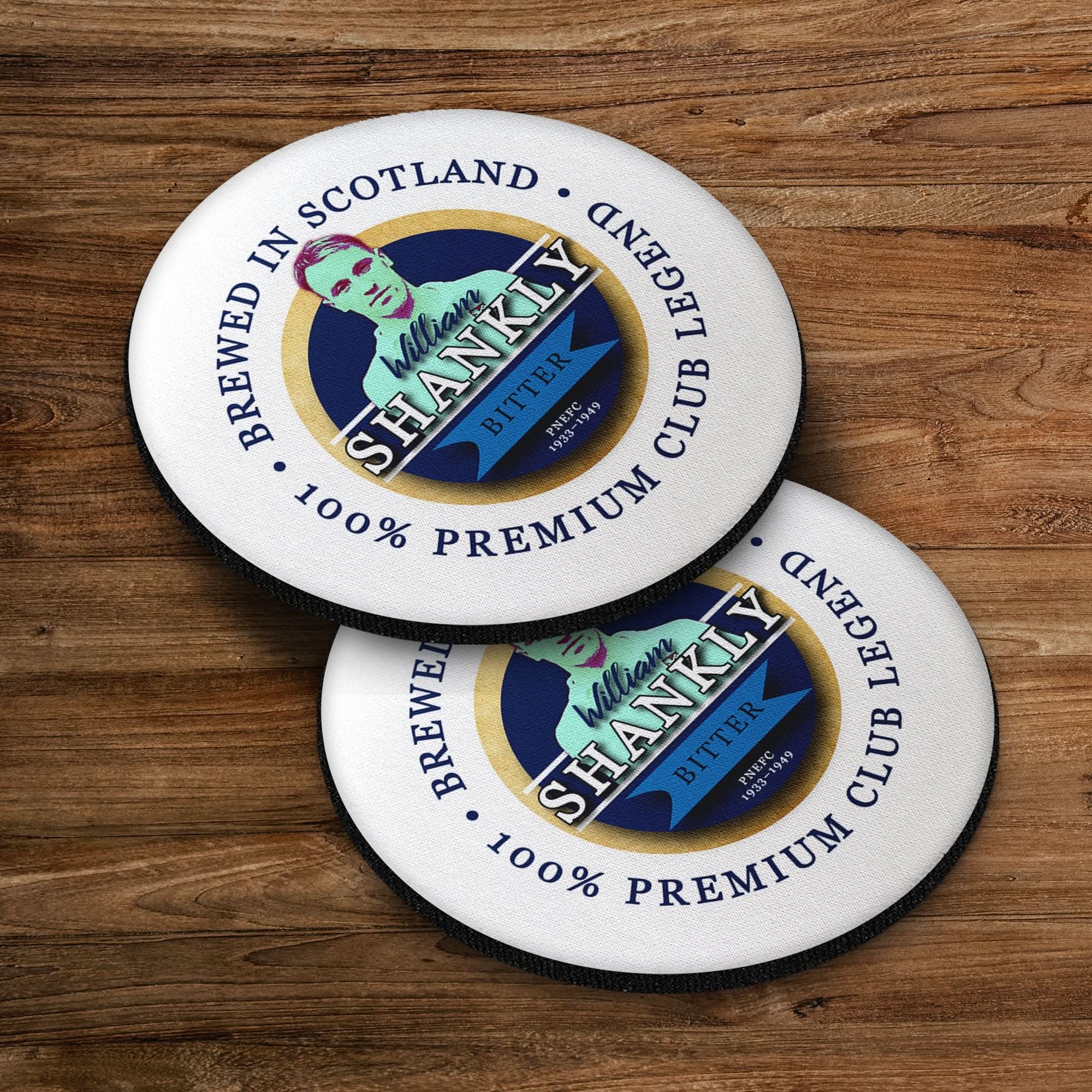 Preston Shankly - Football Coaster - Square Or Circle