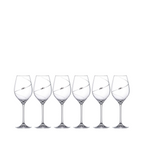 Diamante Wine Glasses - Set of 6 - In Gift Box