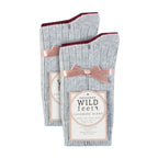 4 Pack Ladies Cashmere Boot Socks | Breathable Cozy Ribbed Wool Bed Socks