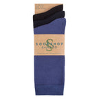3 Pack Ladies Plain Bamboo Socks - Soft Breathable Everyday Comfort Socks