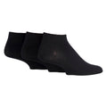 3 Pack Mens Plain Bamboo Trainer Liner Socks - Soft Breathable Everyday Comfort
