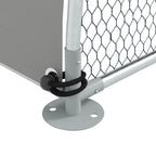 PawHut Galvanised Outdoor Chicken Coop with Cover, for 4-6 Chickens, Hens, Ducks, Rabbits, 3 x 1.9 x 2.2m - Silver Tone