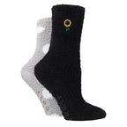 4 Pack Ladies Fleece Thermal Slipper Lounge Bed Socks for Ultimate Comfort