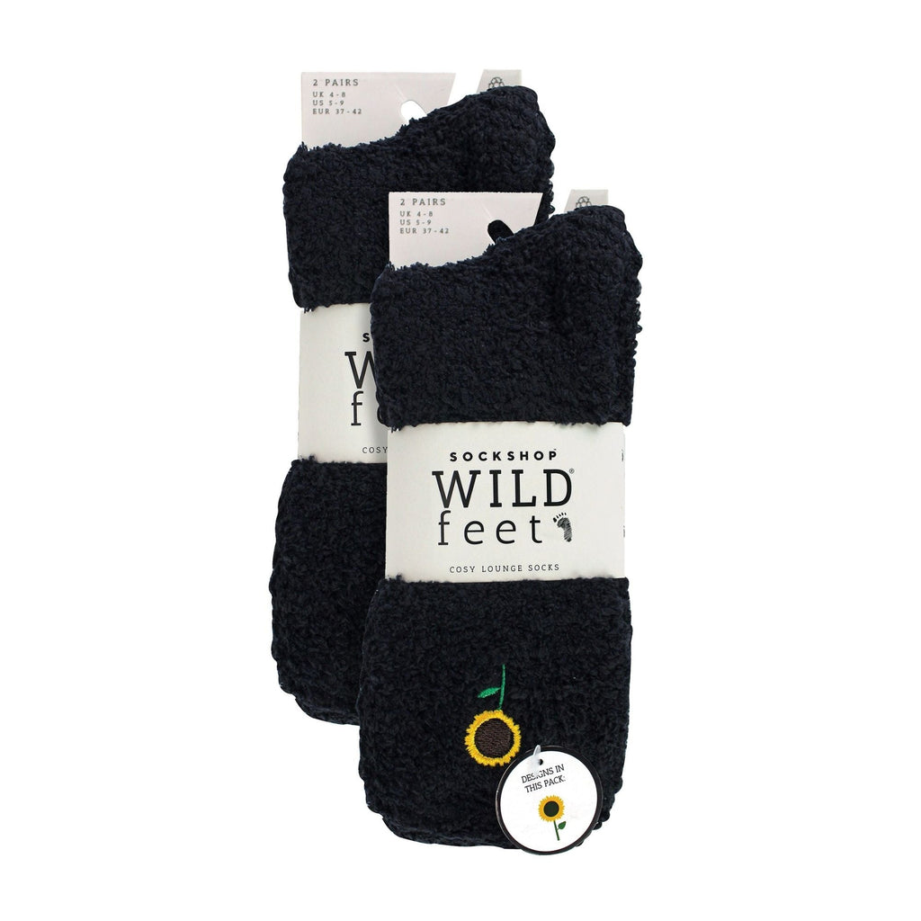 4 Pack Ladies Fleece Thermal Slipper Lounge Bed Socks for Ultimate Comfort