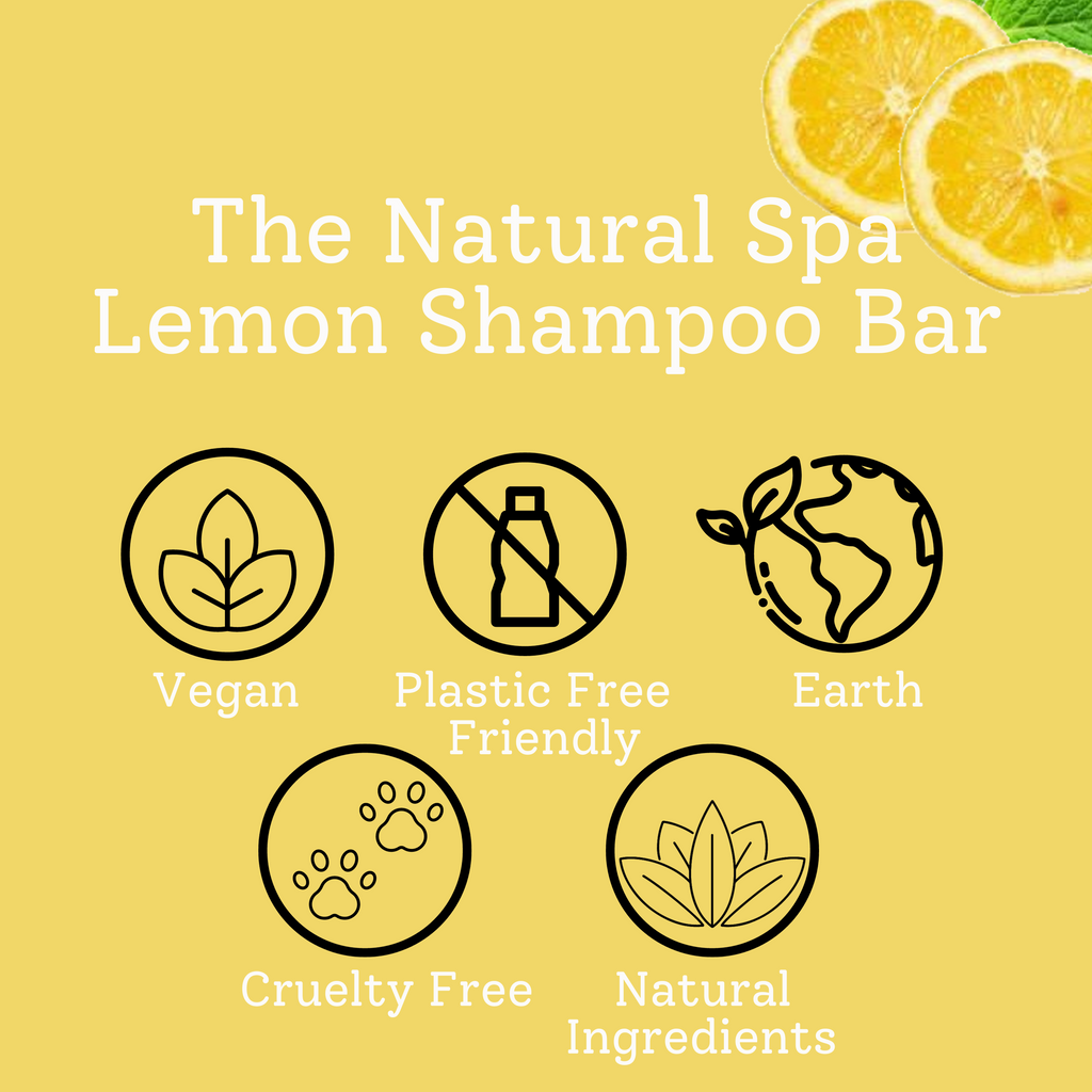 Zitronen Shampoo Bar | Natürliche Haarwäsche für alle Haartypen | Vegane, plastikfreie Haarpflege