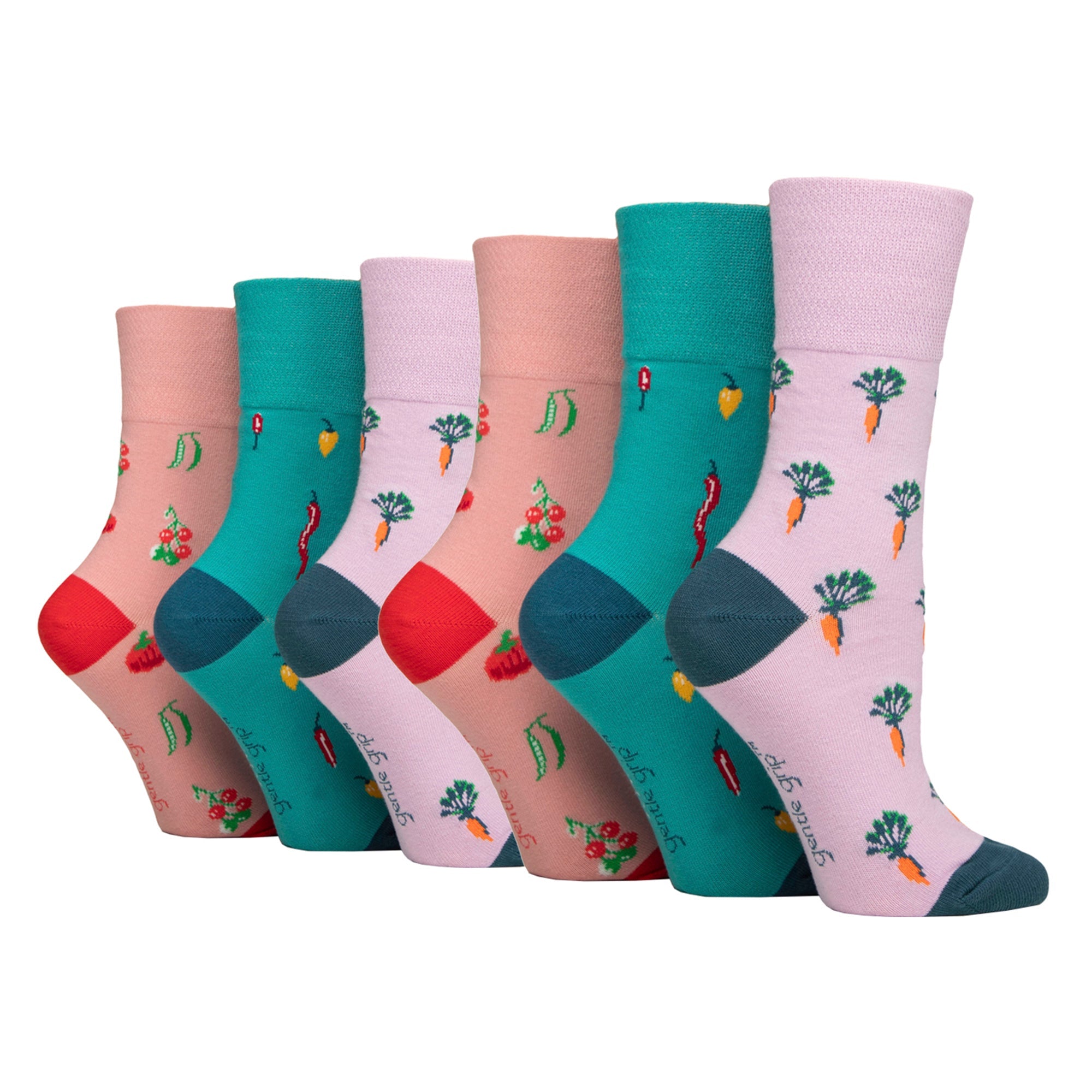 6 Pairs Ladies RHS Non Elastic Soft Top Diabetic Socks
