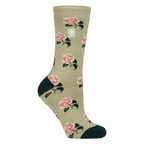 Womens RHS Thermal Socks | Thin Floral Patterned Fleece Socks