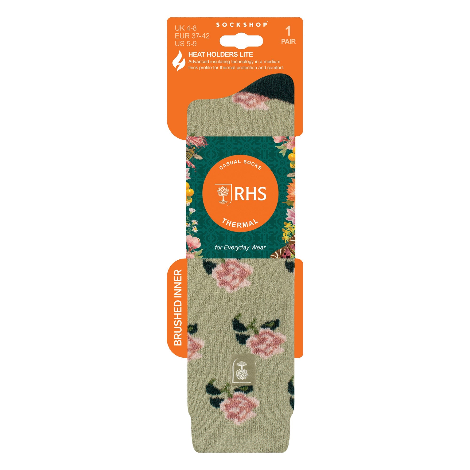 RHS Long Wellington Boots Socks For Women | Floral Welly Socks