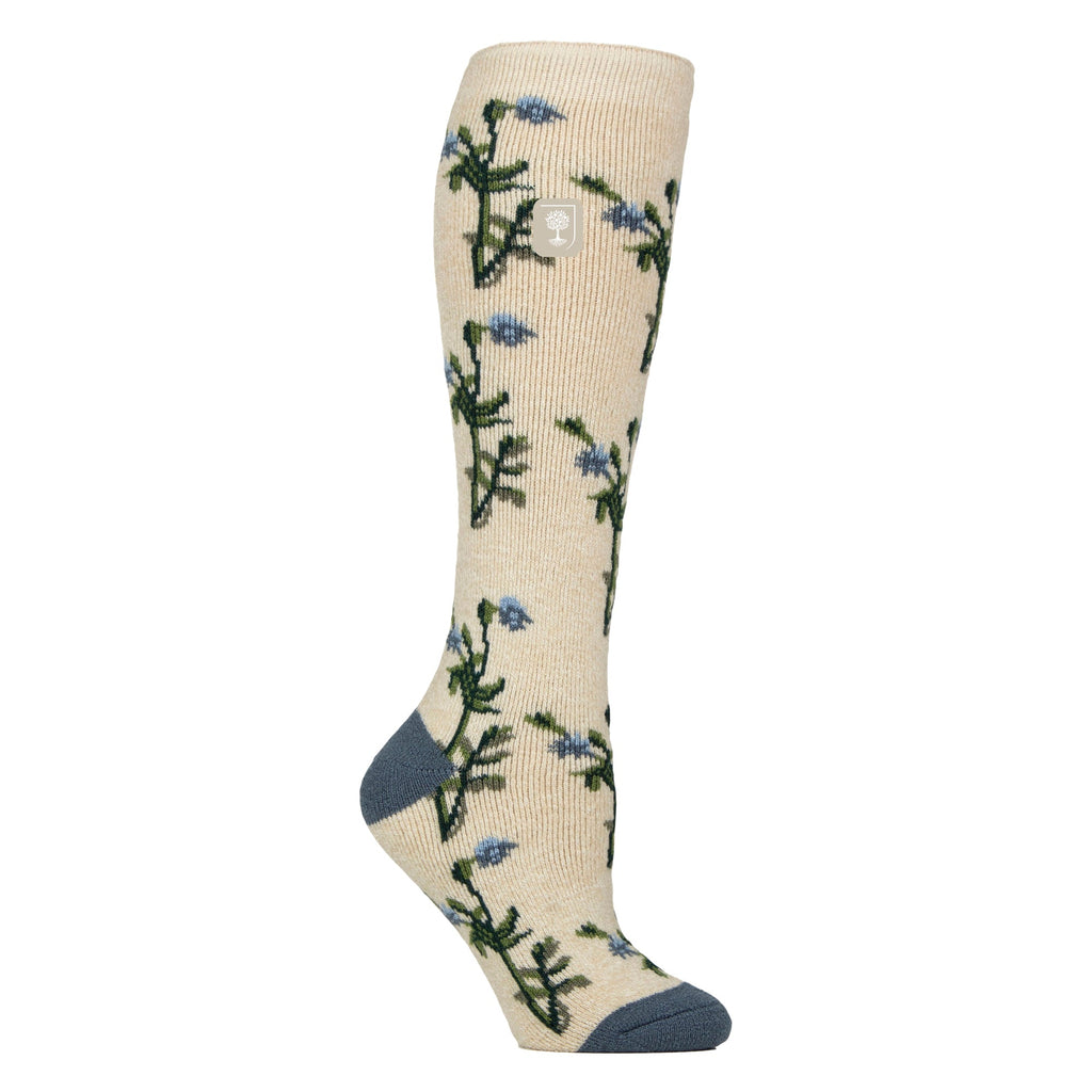 RHS Long Wellington Boots Socks For Women | Floral Welly Socks