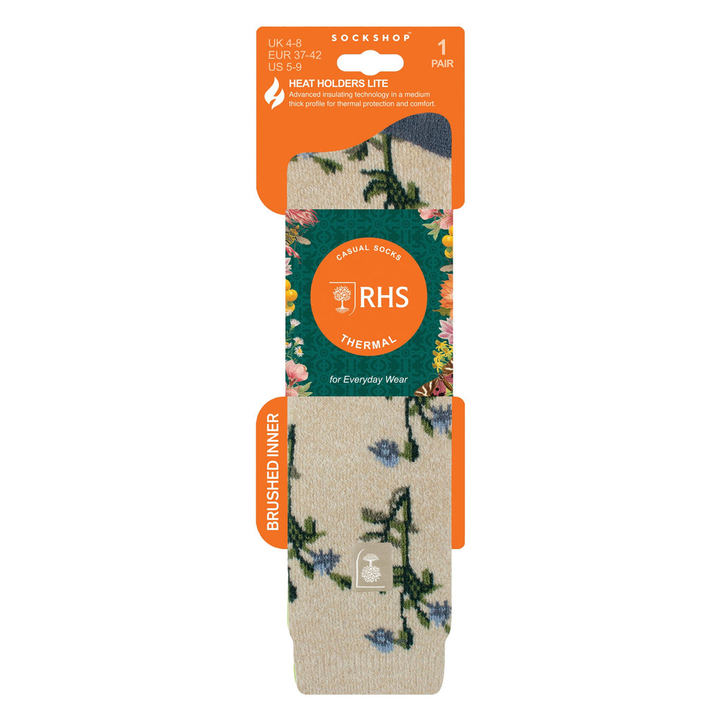 RHS Long Wellington Boots Socks For Women | Floral Welly Socks