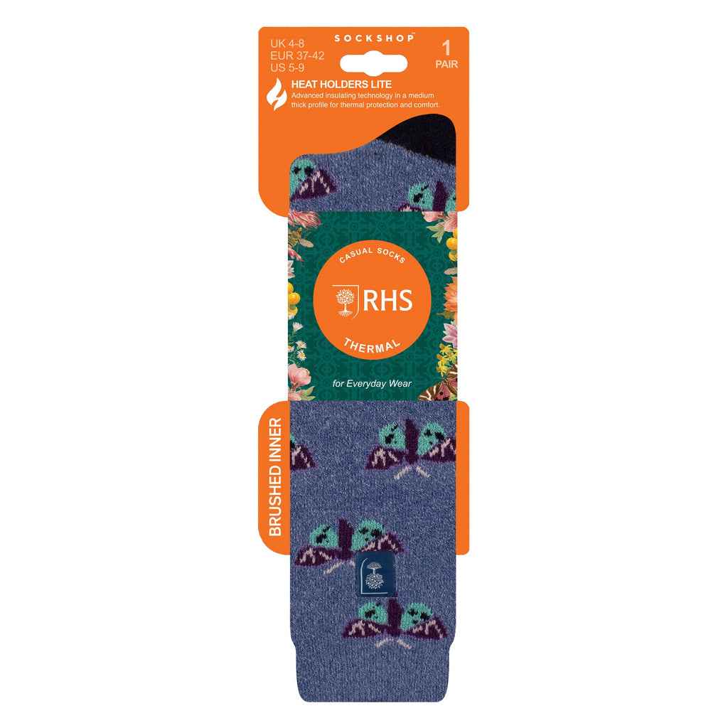 RHS Long Wellington Boots Socks For Women | Floral Welly Socks