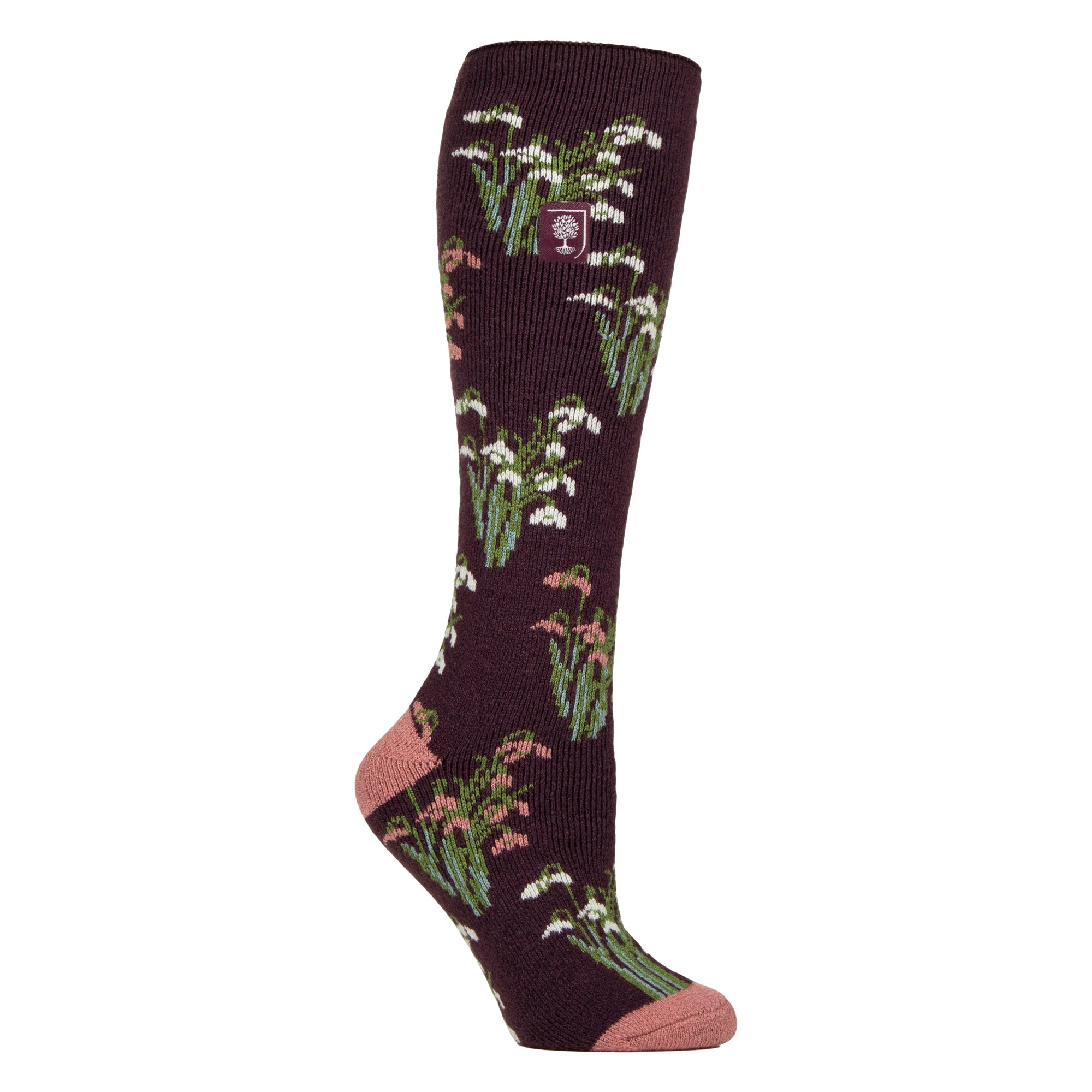 RHS Long Wellington Boots Socks For Women | Floral Welly Socks