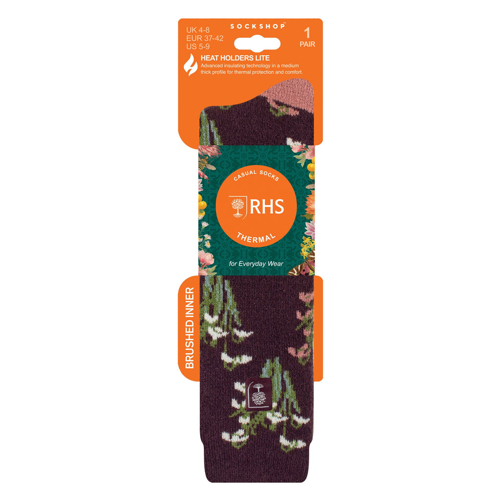 RHS Long Wellington Boots Socks For Women | Floral Welly Socks