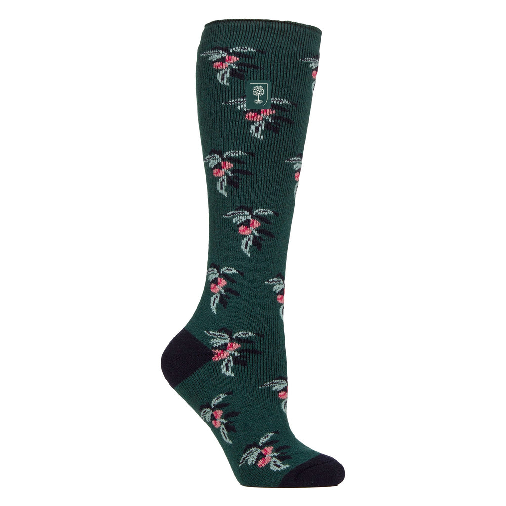 RHS Long Wellington Boots Socks For Women | Floral Welly Socks