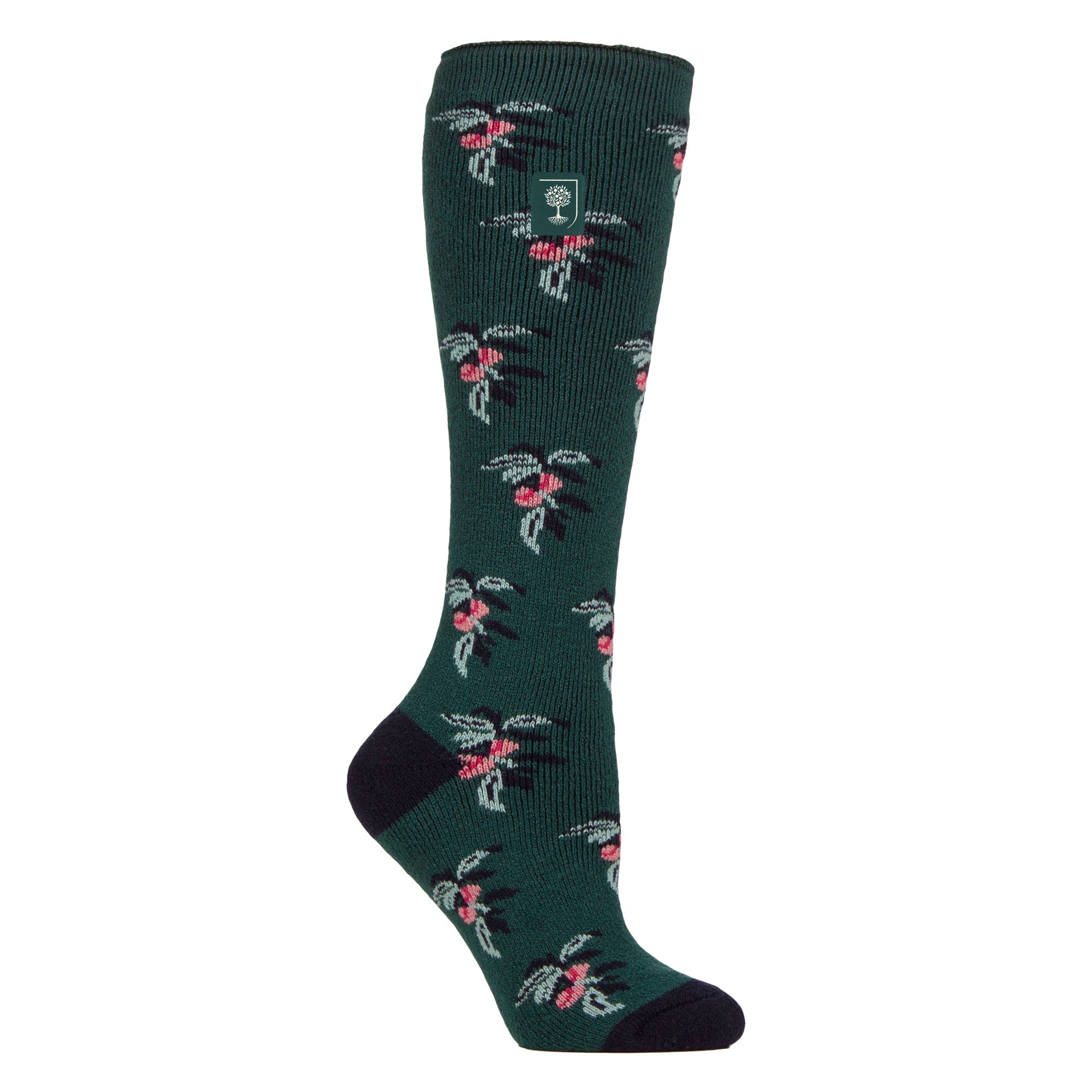 RHS Long Wellington Boots Socks For Women | Floral Welly Socks