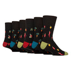 6 Pairs RHS Soft Top Non Elastic Diabetic Socks For Men