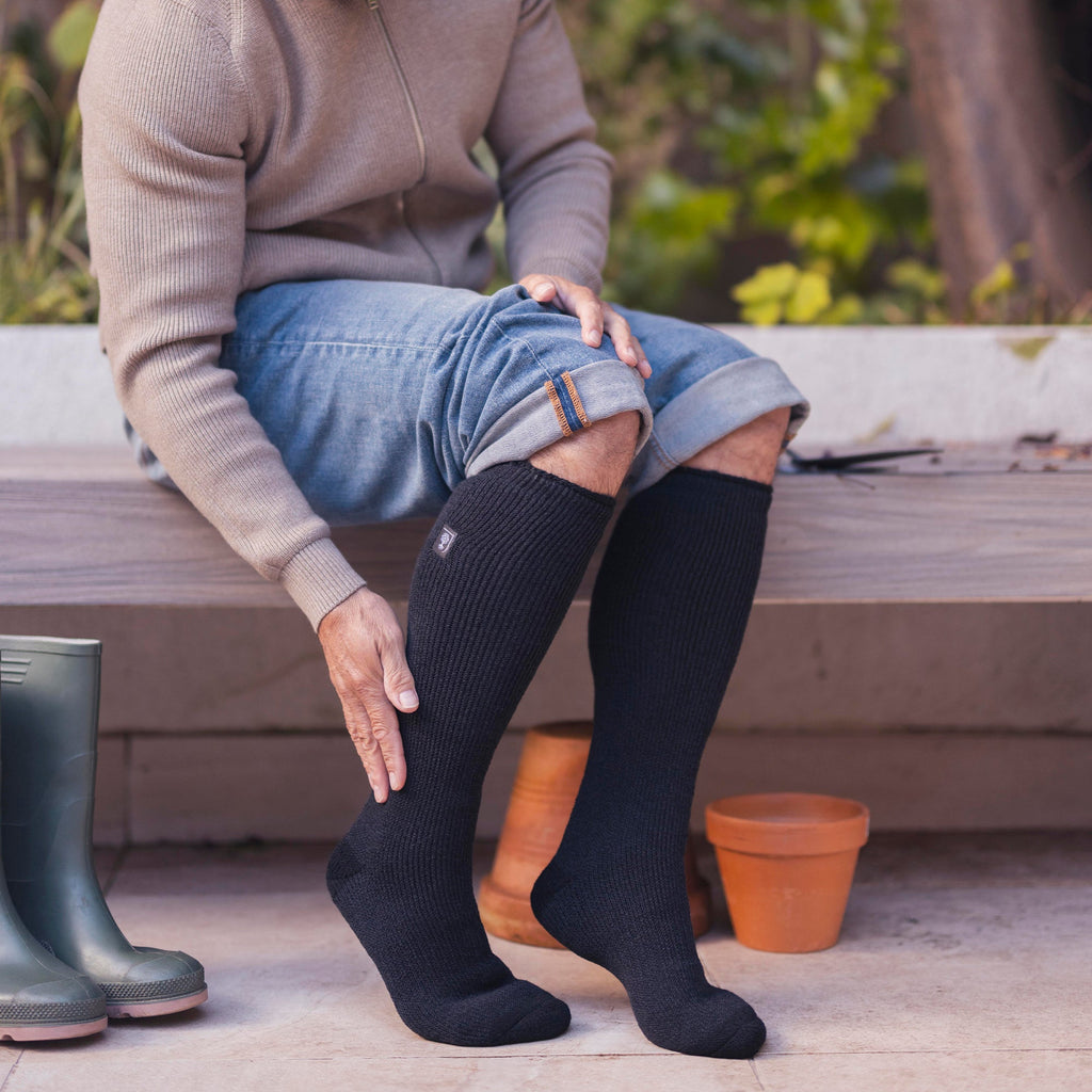 Mens RHS Long Knee High Thermal Wellington Boot Socks