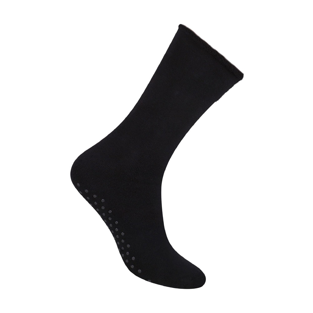 Mens Cotton Slipper Socks with Grippers