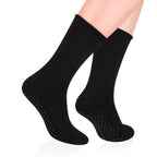 Mens Cotton Slipper Socks with Grippers