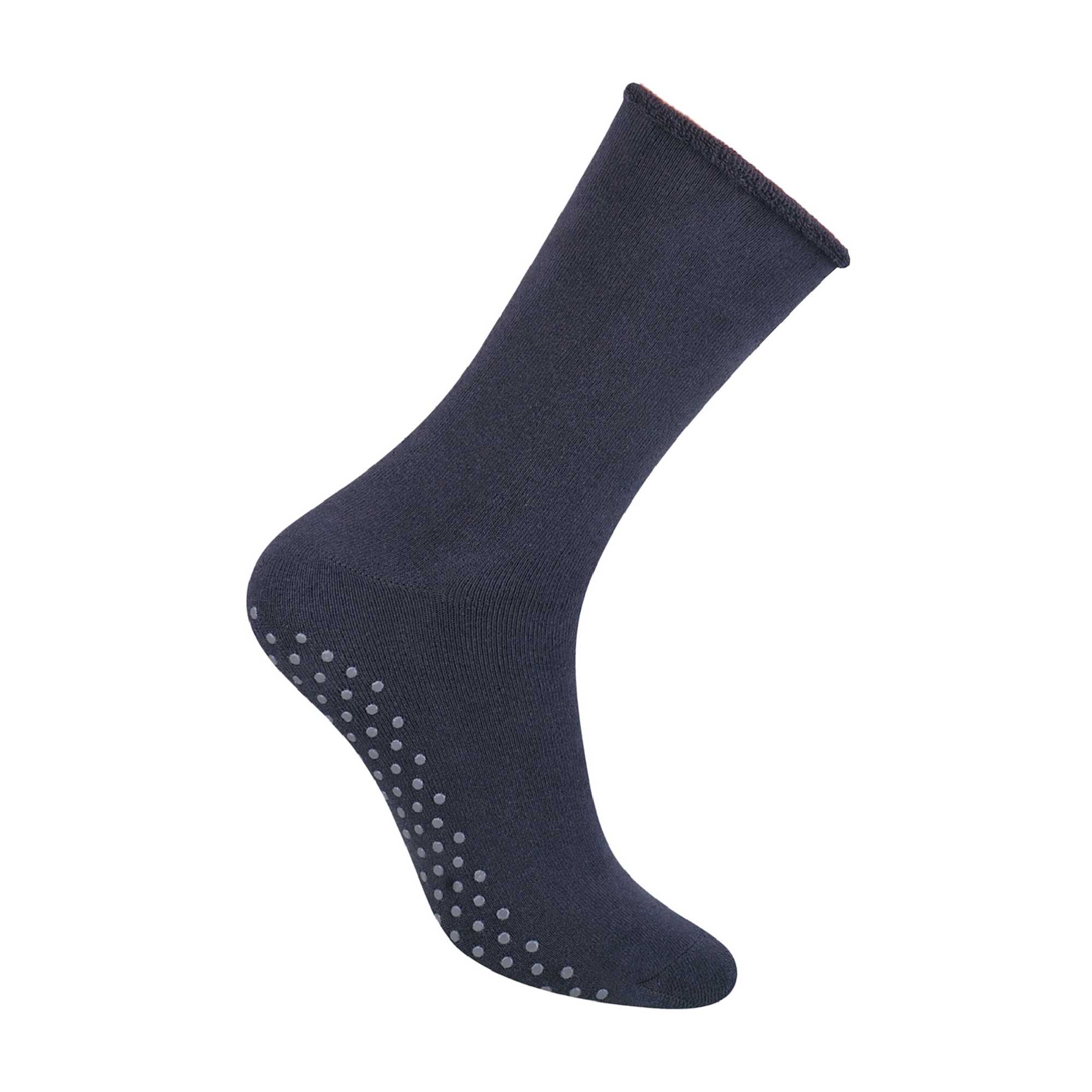 Mens Cotton Slipper Socks with Grippers