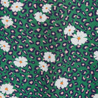 Louche Suzanne Roaring Daisy Print Long Sleeve Mini Dress - Green
