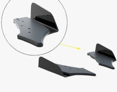 Maxton Design - Street Pro Rear Side Splitters + Flaps Audi S3 Sportback 8Y Facelift