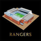 Scotland Football Stadium Scratch-Off Map
