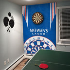 Rangers - 1996 Home Shirt - Personalised Darts Wall Banner - Two Sizes [COLLECTIVE]