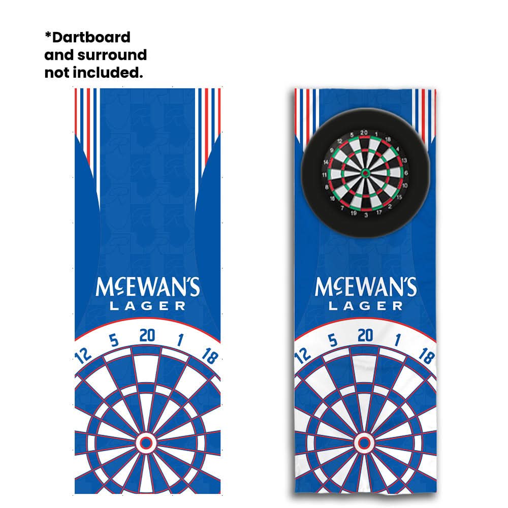 Rangers - 1996 Home Shirt - Personalised Darts Wall Banner - Two Sizes [COLLECTIVE]