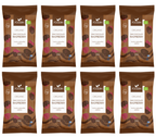 8 x Foodin Org Raw Chocolate Coated Raspberry - 50g