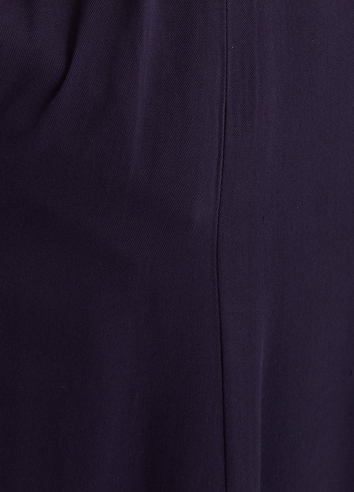 Rebecka Twill Long Sleeve Midi Dress