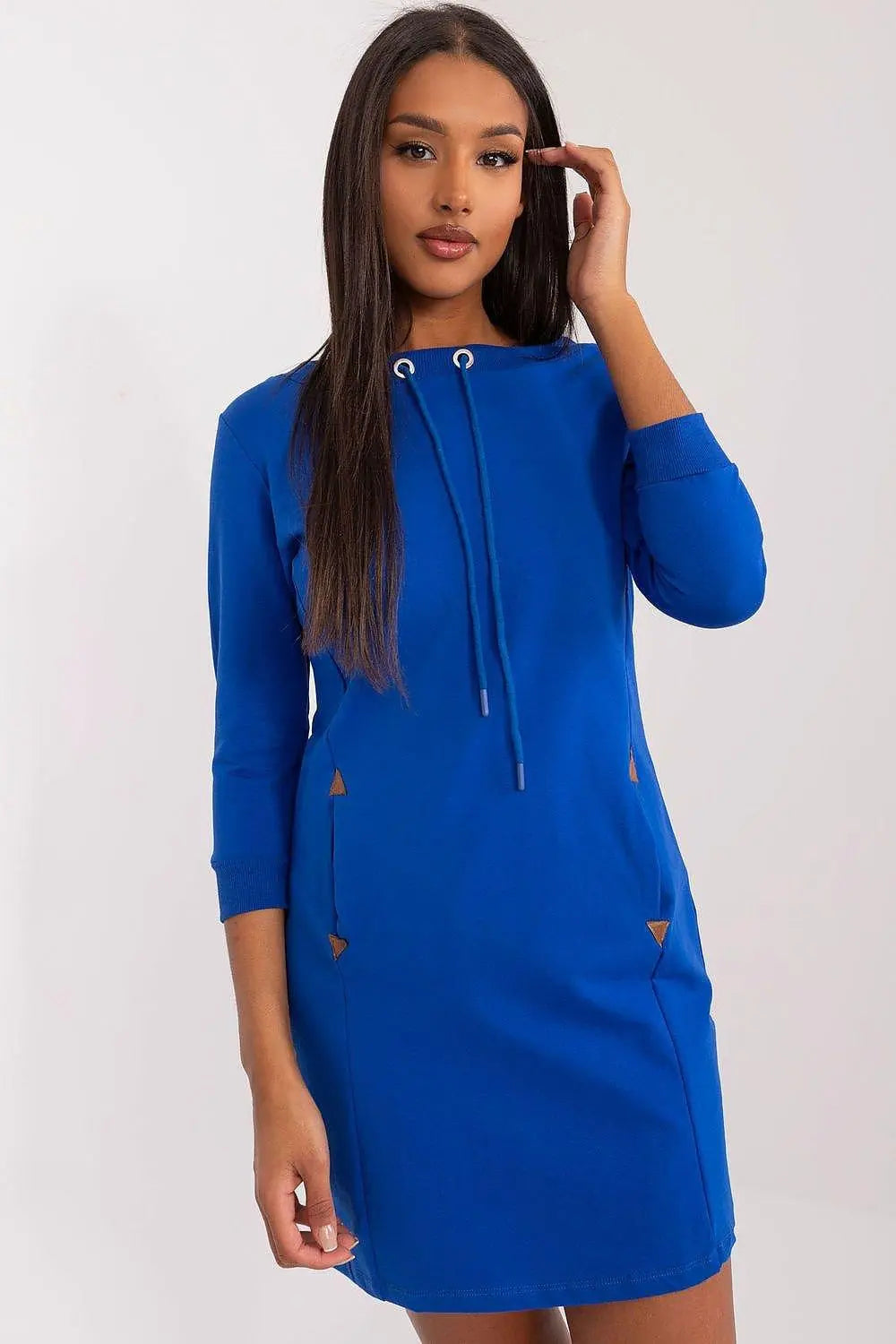 Relevance plain-cut sweatshirt dress