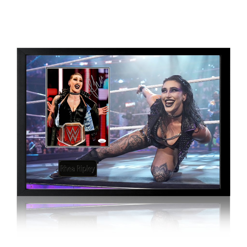 Rhea Ripley Signed Image Iconic Frame (JSA)