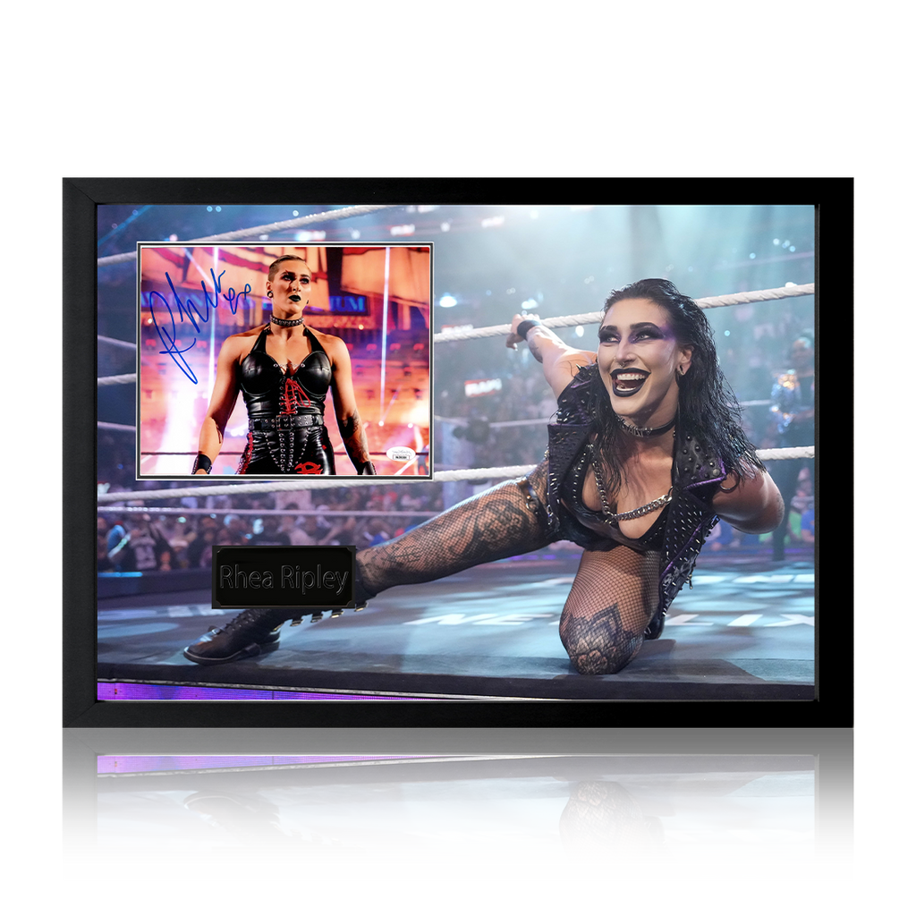 Rhea Ripley Signed Image Iconic Frame (JSA)