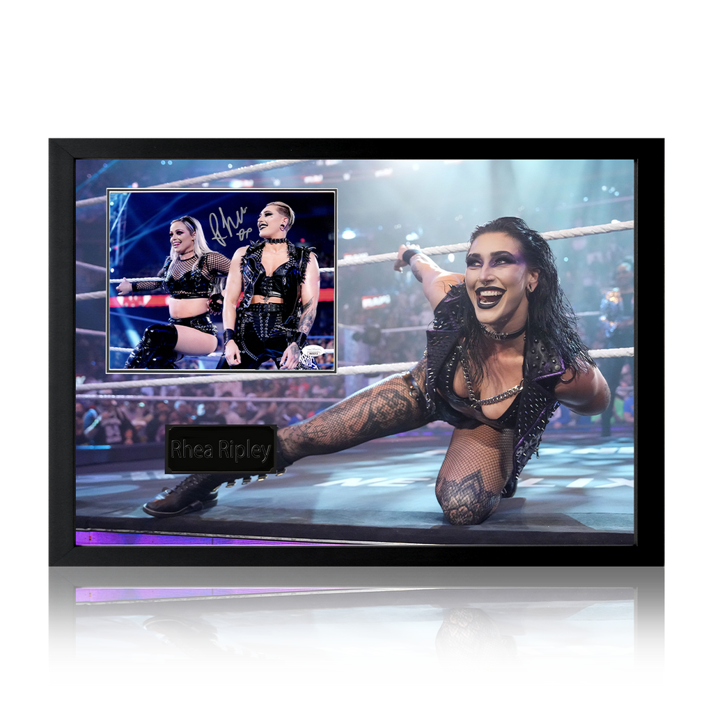 Rhea Ripley Signed Image Iconic Frame (JSA)