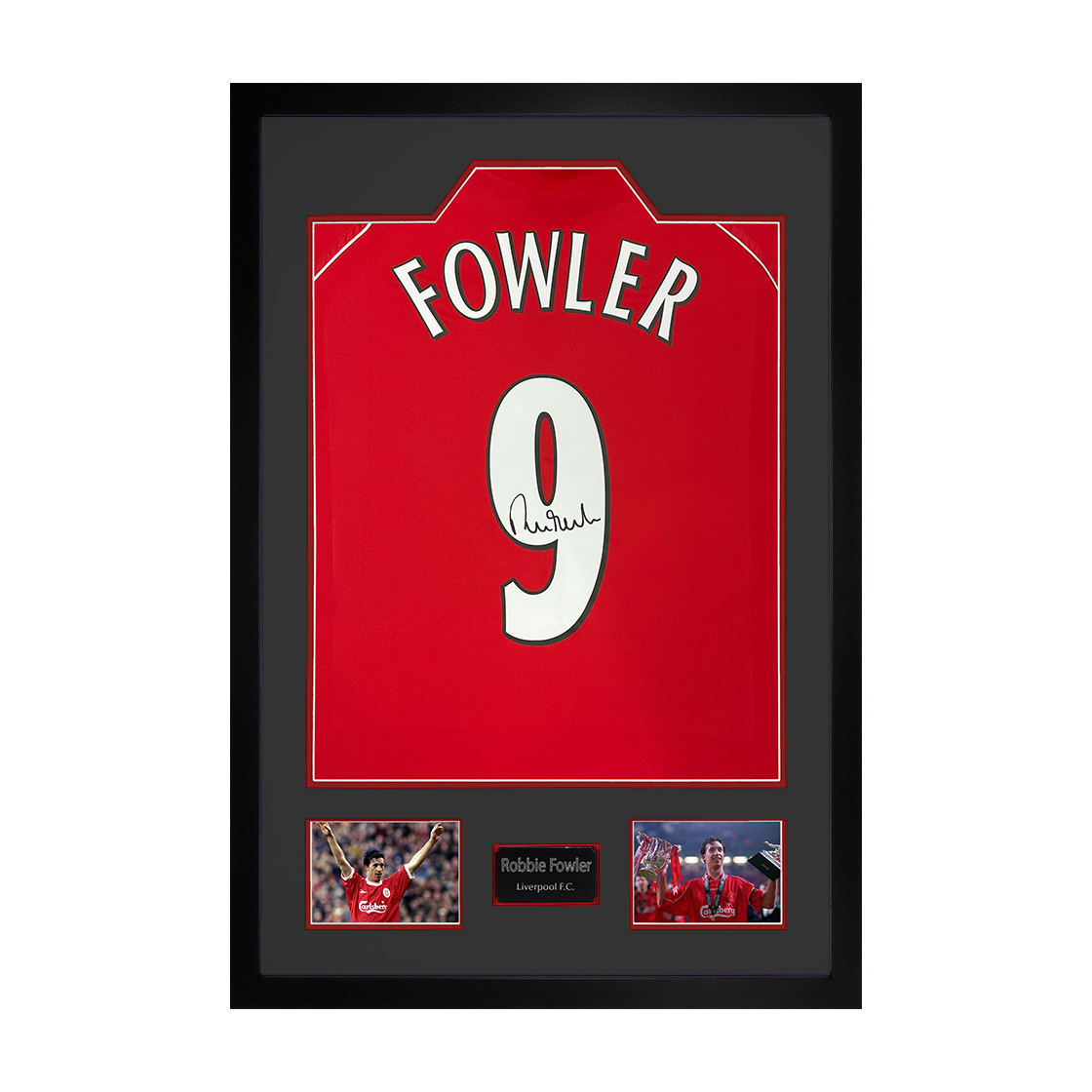 Robbie Fowler Signed Liverpool Shirt Premium Frame