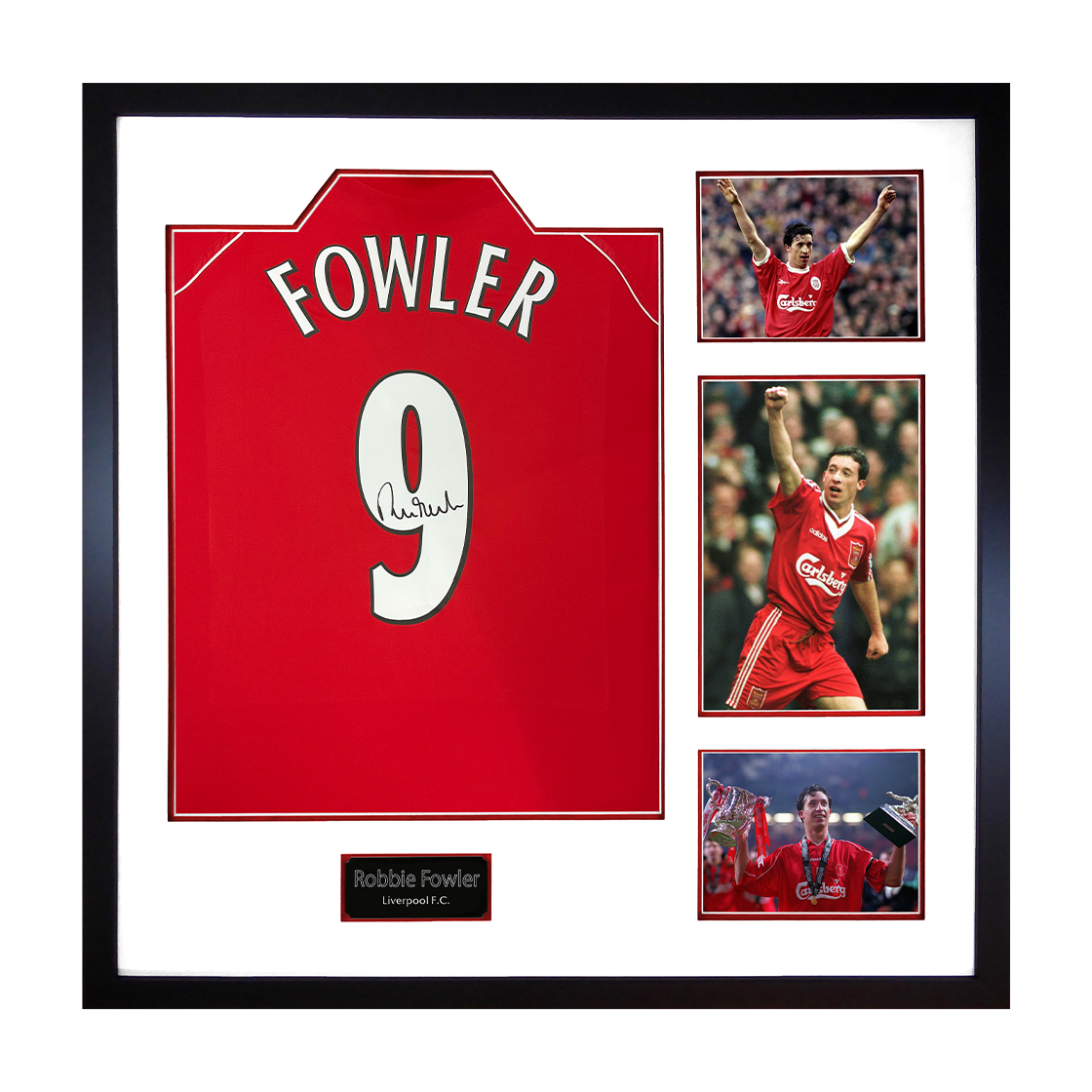Robbie Fowler Signed Liverpool Shirt Elite Frame