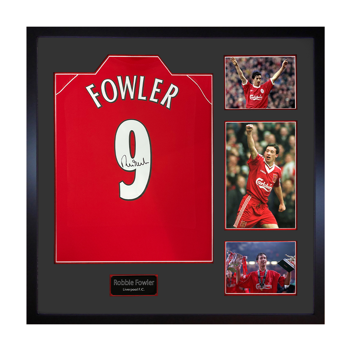 Robbie Fowler Signed Liverpool Shirt Elite Frame