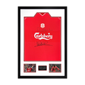 Robbie Fowler & Emile Heskey Signed Liverpool Shirt Premium Frame