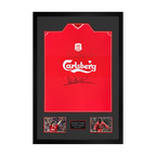 Robbie Fowler & Emile Heskey Signed Liverpool Shirt Premium Frame
